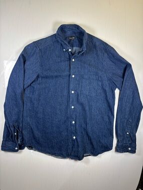 Steven Alan Indigo Button-Down Denim Shirt